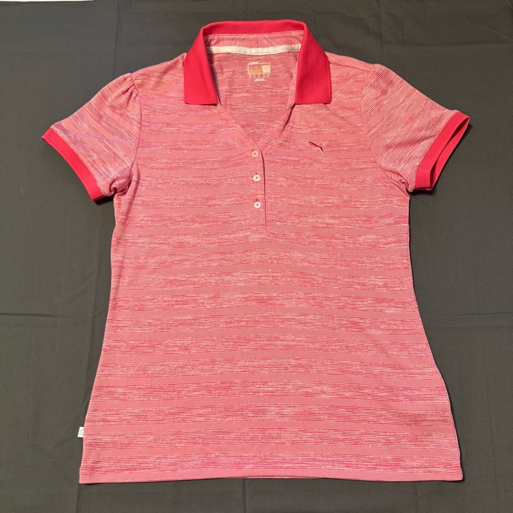PUMA Golf/Tennis Polo Women’s Size Medium Striped